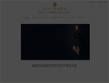 Tablet Screenshot of bourbonfootwear.com